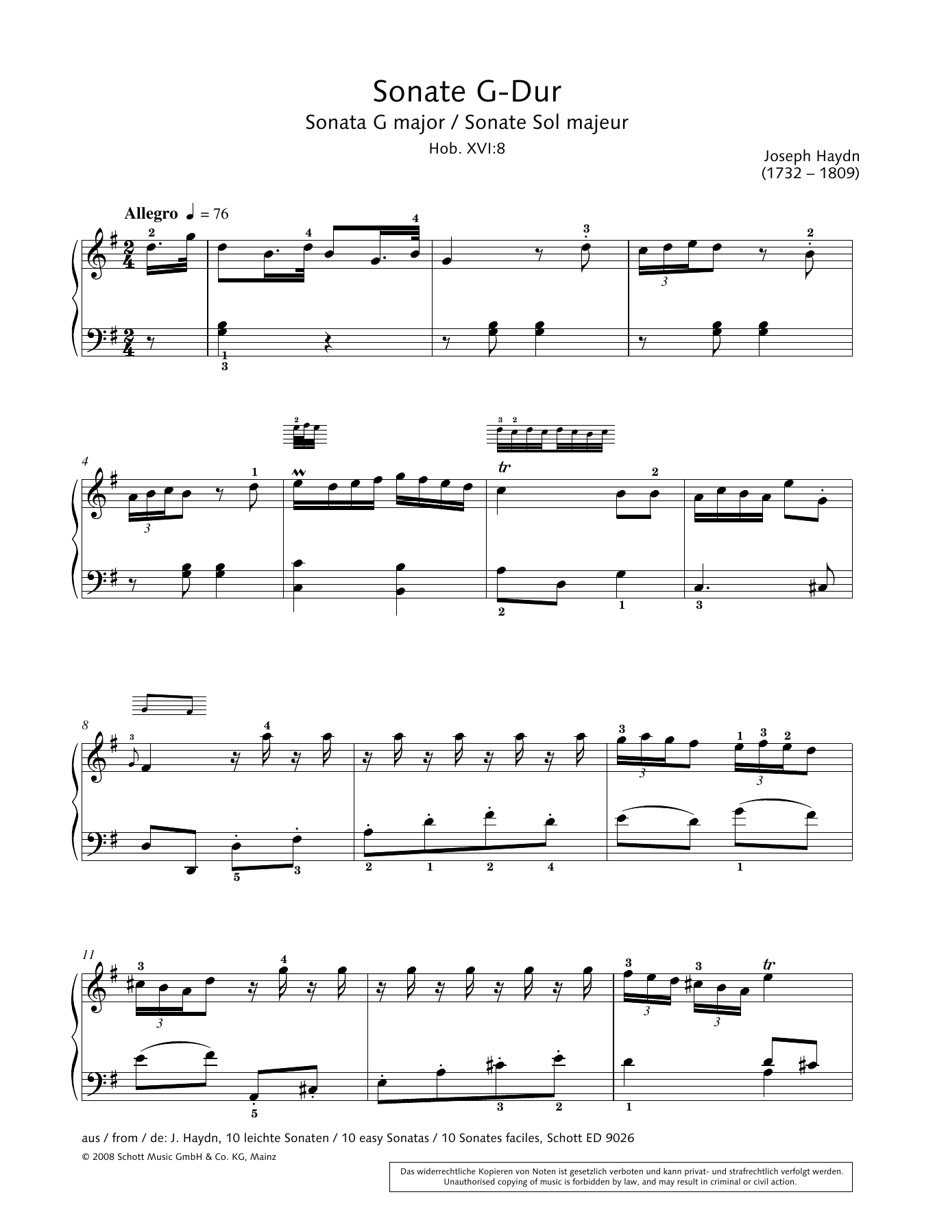 Learn to play Hans-Gunter Heumann Sonata in G Major sheet music for Piano Solo in minutes. Price: 6.9900$ Hans-Gunter Heumann Sonata in G Major sheet music notes and chords arranged for Piano Solo