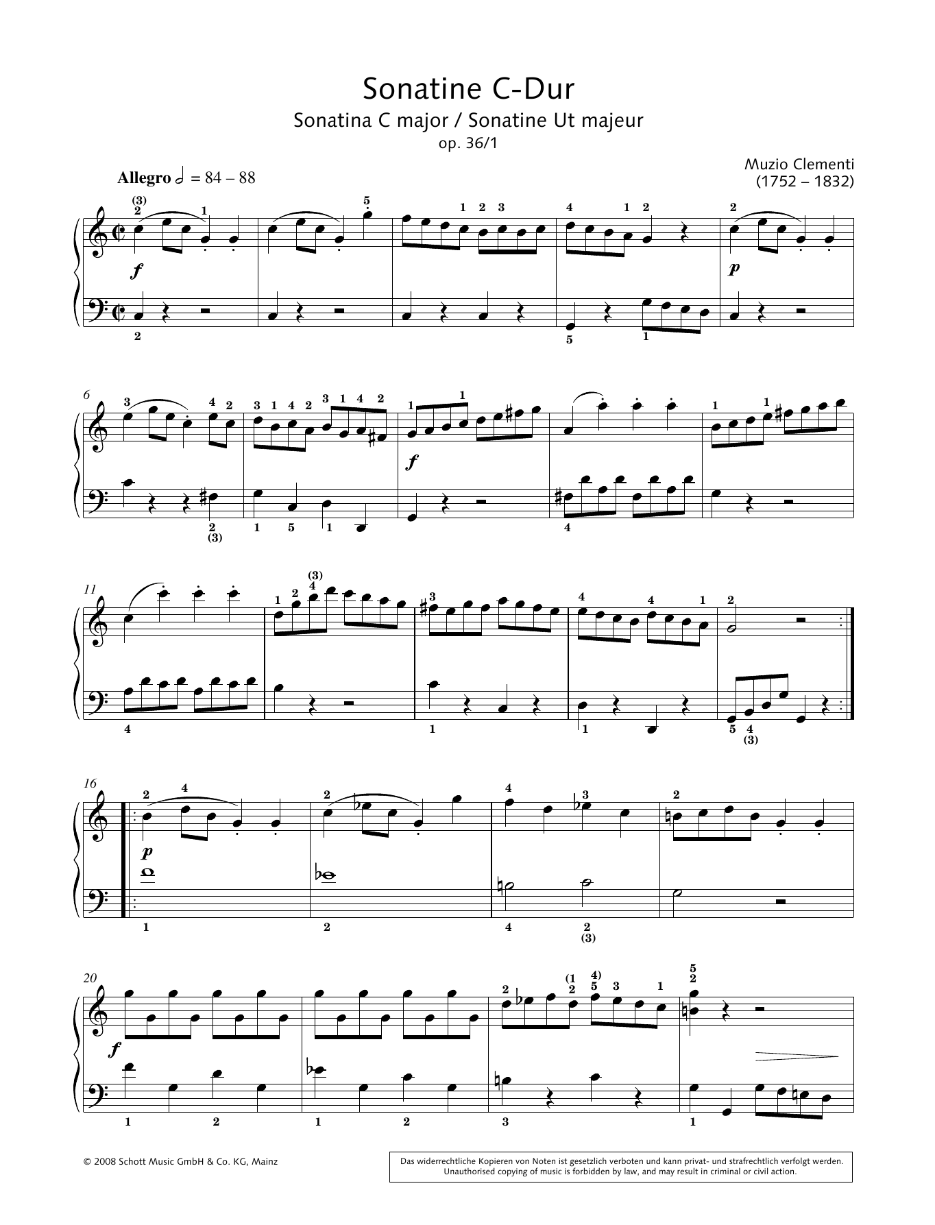 Learn to play Hans-Gunter Heumann Sonatina in C Major sheet music for Piano Solo in minutes. Price: 6.9900$ Hans-Gunter Heumann Sonatina in C Major sheet music notes and chords arranged for Piano Solo