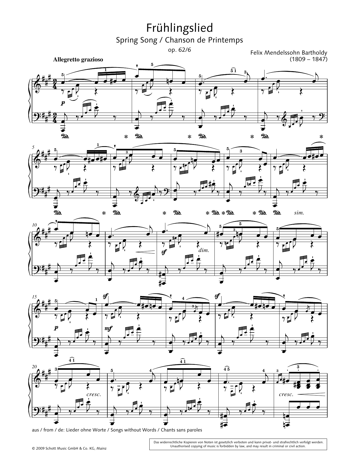 Hans-Gunter Heumann Spring Song sheet music notes and chords. Download Printable PDF.