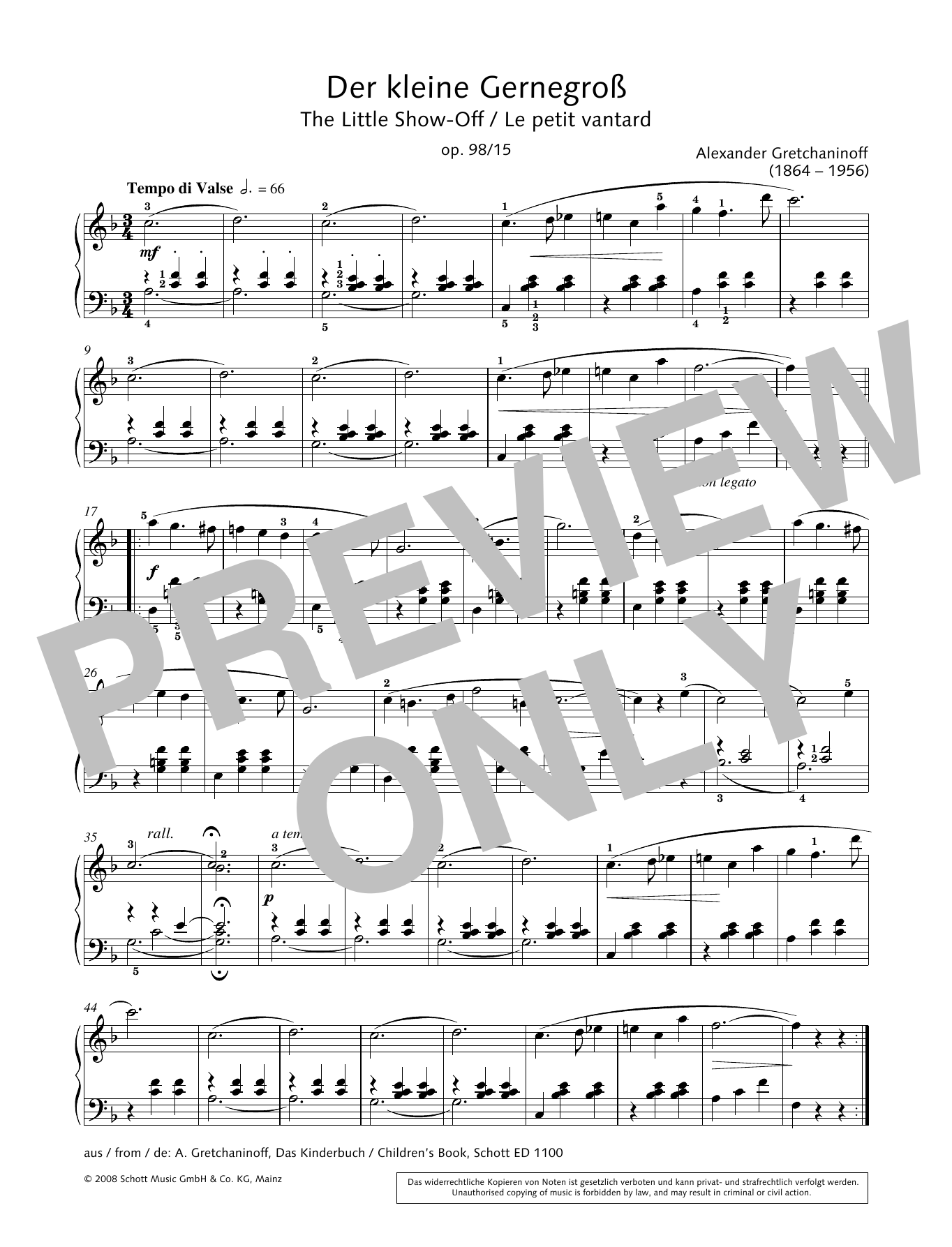 Hans-Gunter Heumann The Little Show-Off sheet music notes and chords. Download Printable PDF.