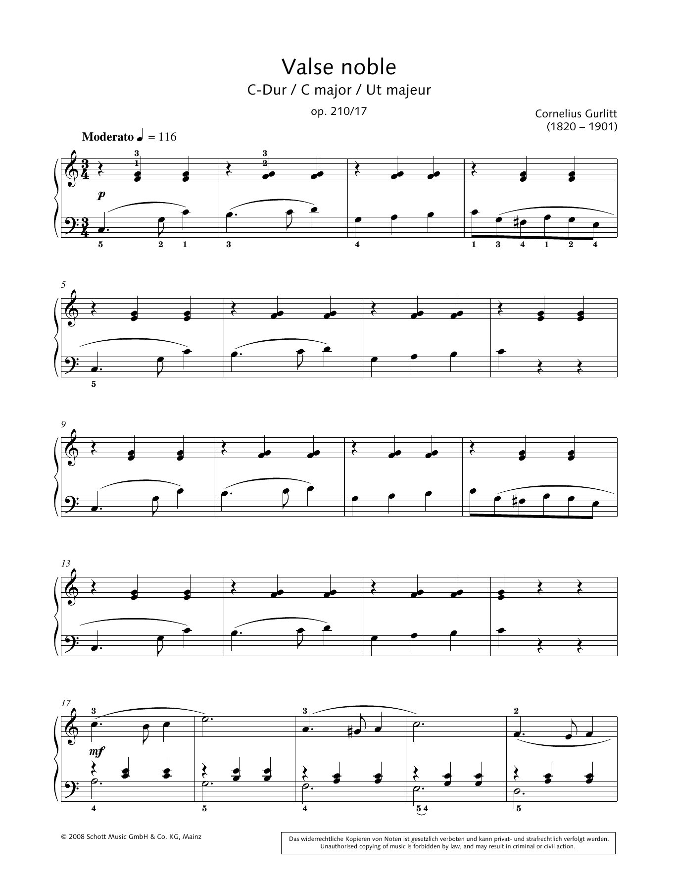 Learn to play Hans-Gunter Heumann Valse noble in C major sheet music for Piano Solo in minutes. Price: 6.9900$ Hans-Gunter Heumann Valse noble in C major sheet music notes and chords arranged for Piano Solo