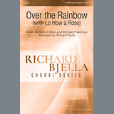 Download or print Harold Arlen and Michael Praetorius Over The Rainbow (with Lo How a Rose) (arr. Richard Bjella) Sheet Music Printable PDF 5-page score for Standards / arranged SATB Choir SKU: 1194338
