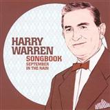 Download or print Harry Warren September In The Rain Sheet Music Printable PDF 5-page score for Pop / arranged Piano, Vocal & Guitar Chords SKU: 106305