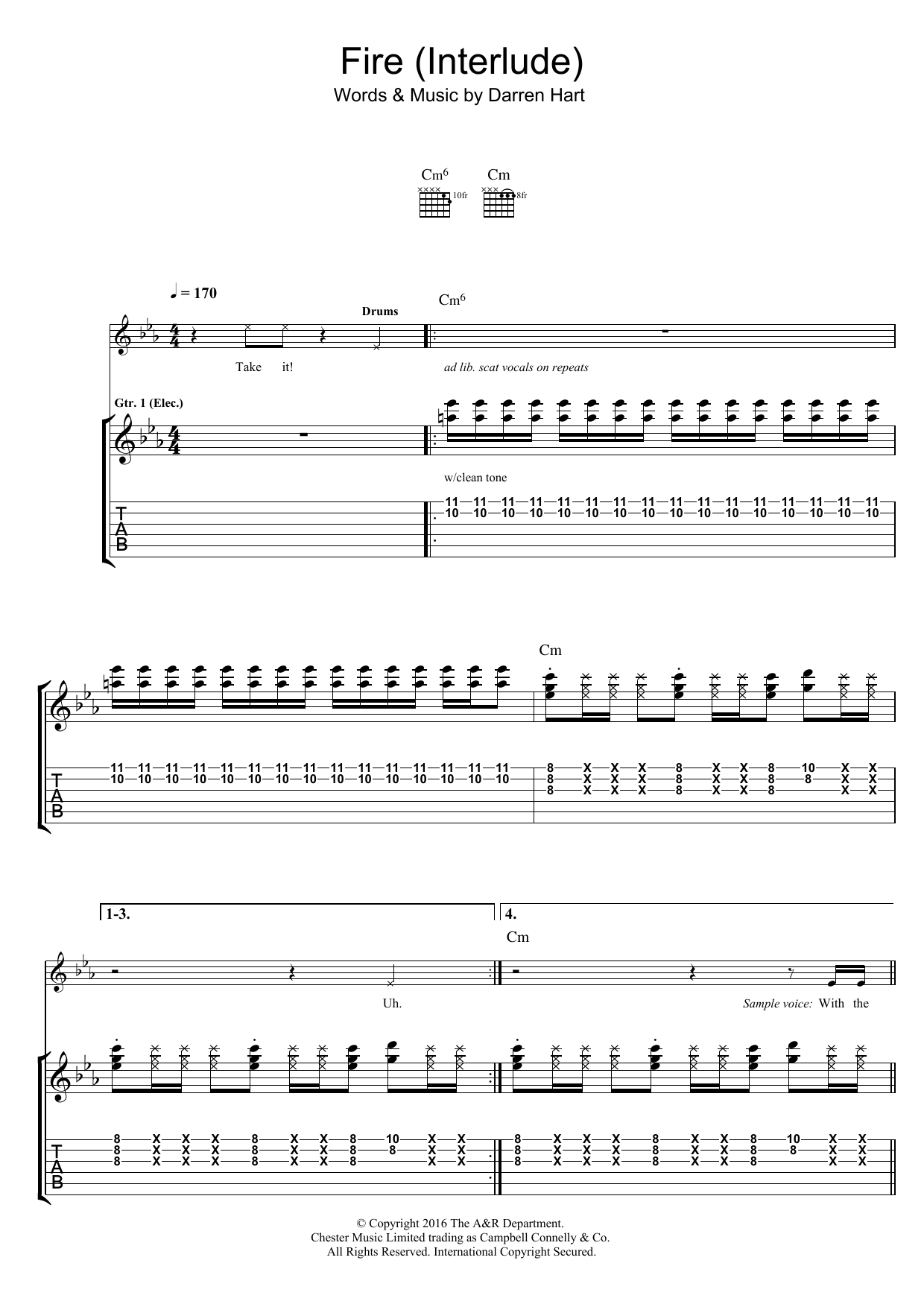 Learn to play Harts Fire sheet music for Guitar Tab in minutes. Harts Fire sheet music notes and chords. Download Printable PDF.