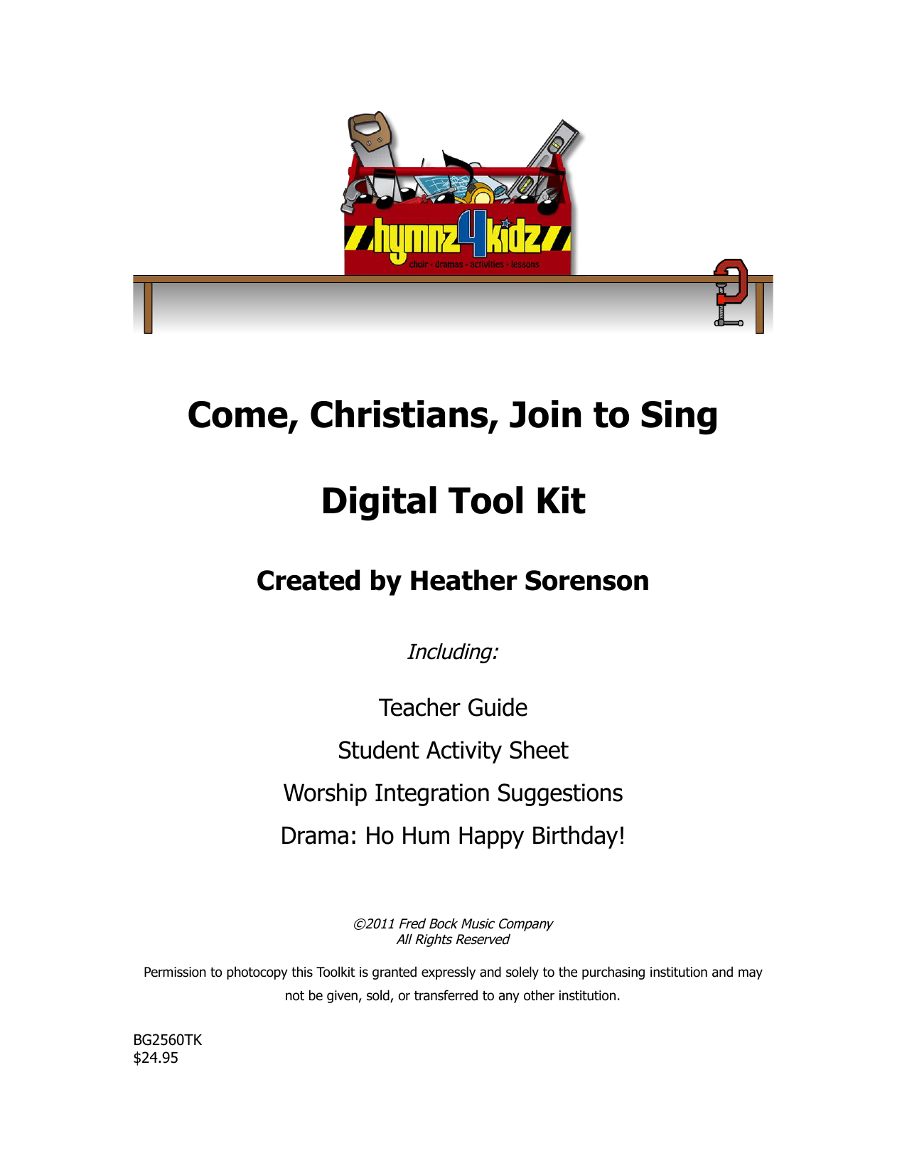 Learn to play Heather Sorenson Come, Christians, Join To Sing sheet music for Choir Tool Kit in minutes. Price: 26.9700$ Heather Sorenson Come, Christians, Join To Sing sheet music notes and chords arranged for Choir Tool Kit
