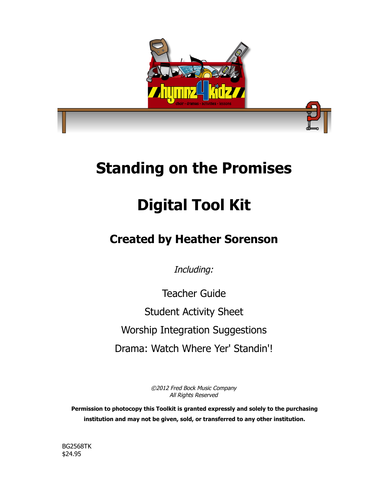 Learn to play Heather Sorenson Standing On The Promises sheet music for Choir Tool Kit in minutes. Price: 26.9700$ Heather Sorenson Standing On The Promises sheet music notes and chords arranged for Choir Tool Kit