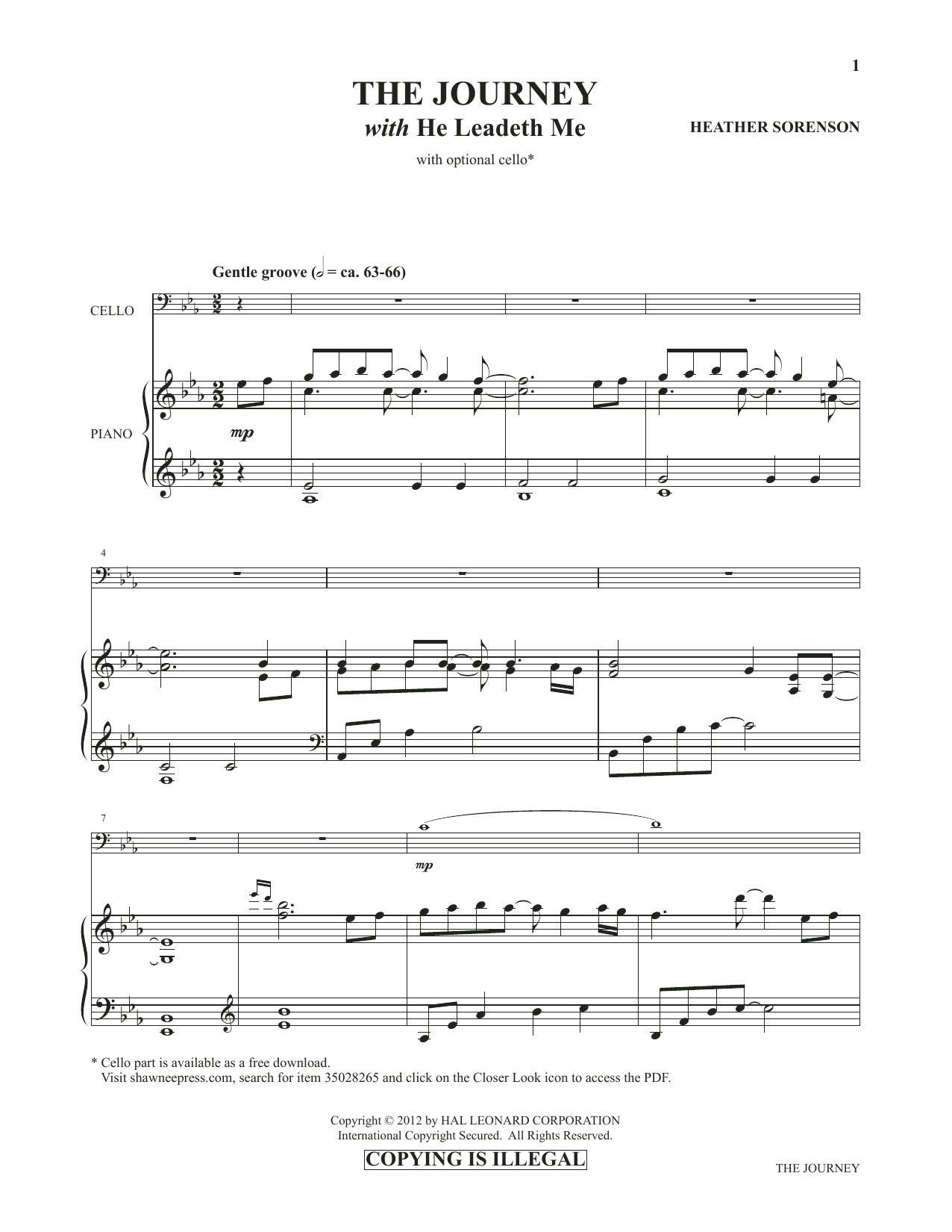 Learn to play Heather Sorenson The Journey (with He Leadeth Me) (from Images: Sacred Piano Reflections) sheet music for Piano Solo in minutes. Price: 7.8900$ Heather Sorenson The Journey (with He Leadeth Me) (from Images: Sacred Piano Reflections) sheet music notes and chords arranged for Piano Solo