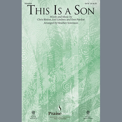 Easily Download Heather Sorenson Printable PDF piano music notes, guitar tabs for SATB Choir. Transpose or transcribe this score in no time - Learn how to play song progression.