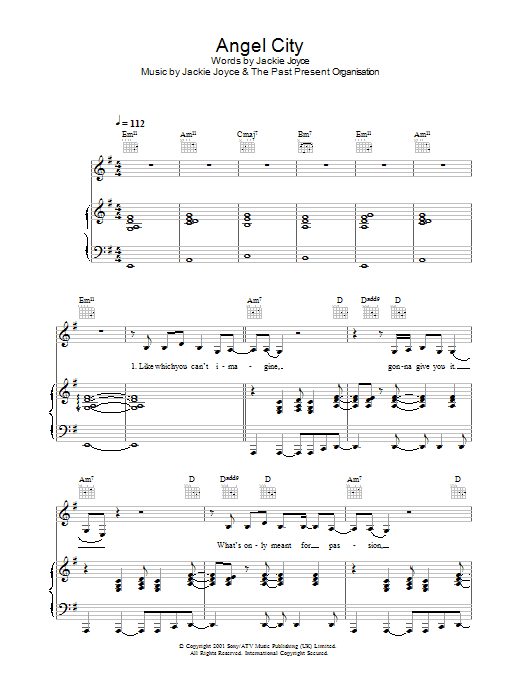 Helicopter Girl Angel City sheet music notes and chords. Download Printable PDF.
