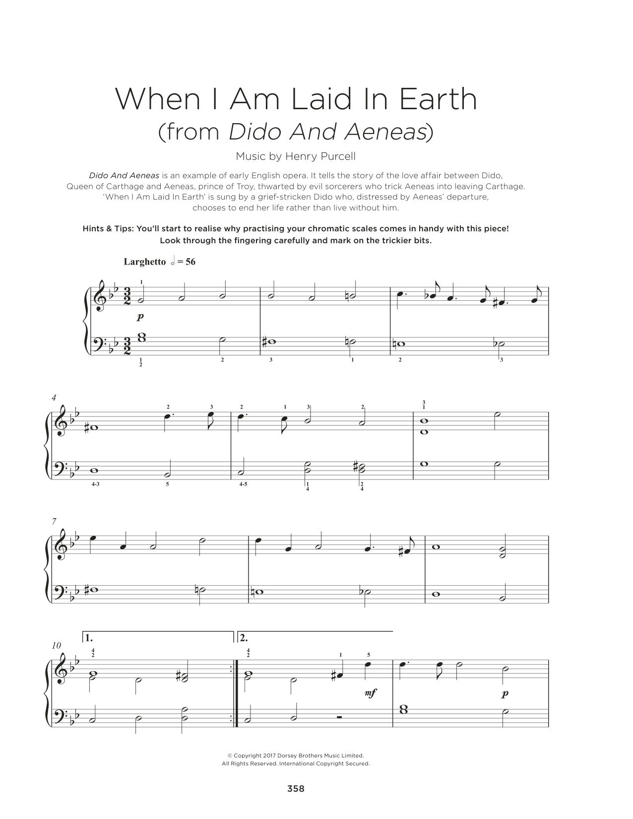 Learn to play Henry Purcell When I Am Laid In Earth (from Dido And Aeneas) sheet music for Easy Piano in minutes. Price: 6.9900$ Henry Purcell When I Am Laid In Earth (from Dido And Aeneas) sheet music notes and chords arranged for Easy Piano