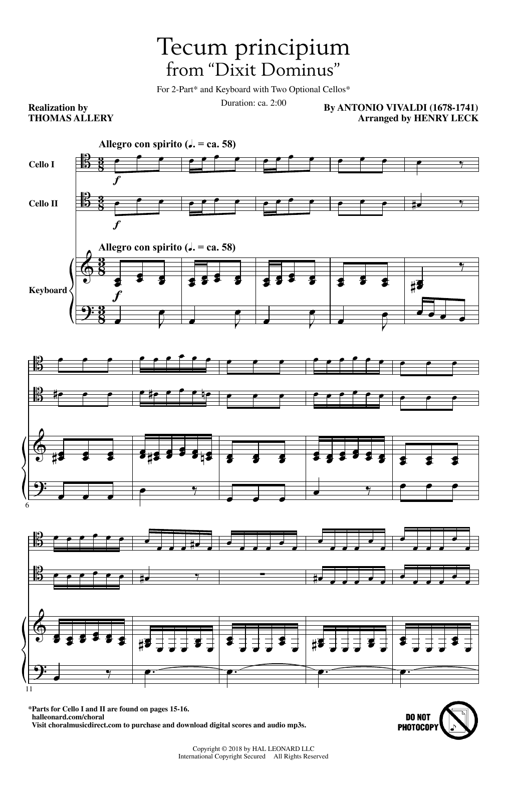 Henry Leck Tecum Principium sheet music notes and chords. Download Printable PDF.