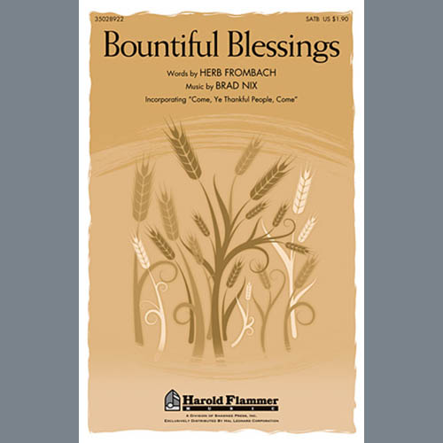 Easily Download Herb Frombach Printable PDF piano music notes, guitar tabs for SATB Choir. Transpose or transcribe this score in no time - Learn how to play song progression.