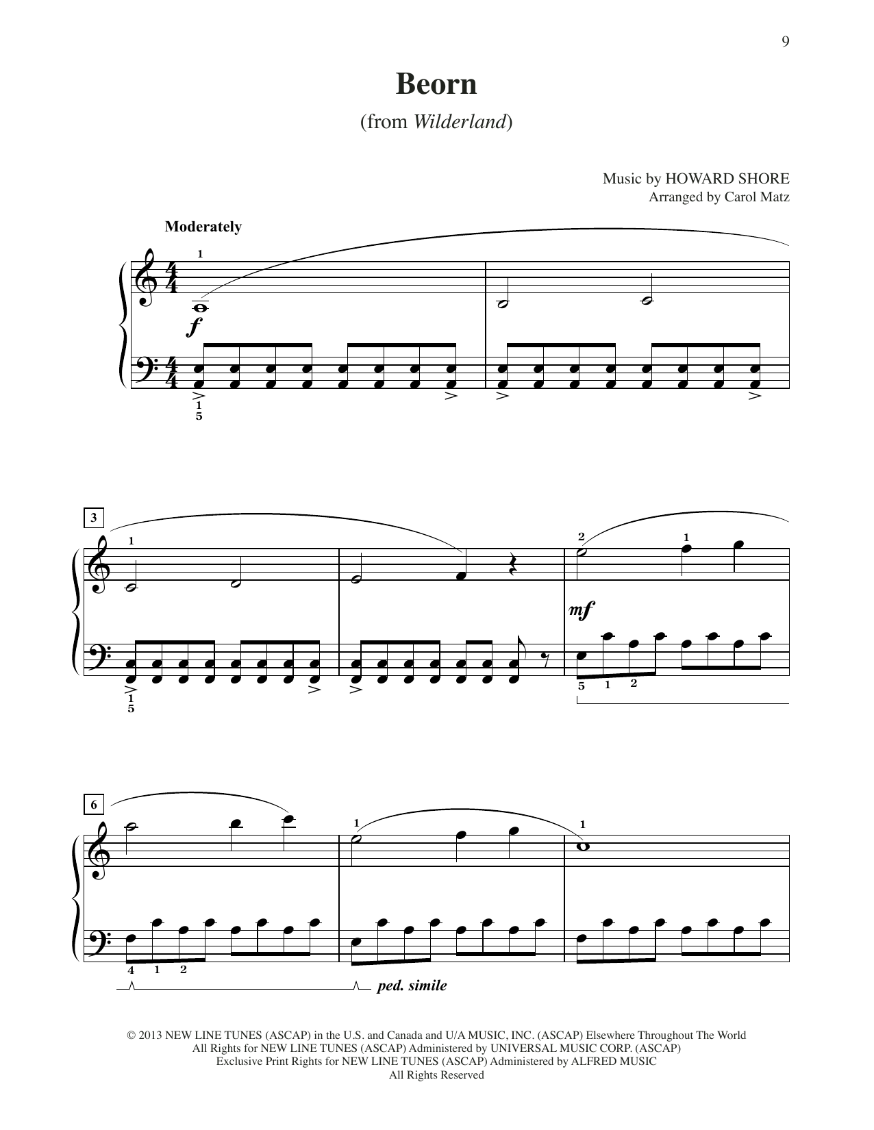 Learn to play Howard Shore Beorn (from The Hobbit: The Desolation of Smaug) (arr. Carol Matz) sheet music for Big Note Piano in minutes. Price: 6.9900$ Howard Shore Beorn (from The Hobbit: The Desolation of Smaug) (arr. Carol Matz) sheet music notes and chords arranged for Big Note Piano