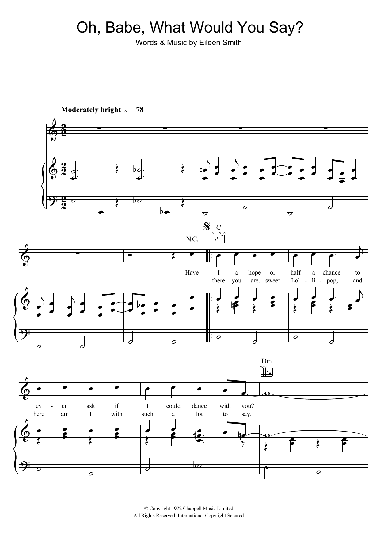 Learn to play Hurricane Smith Oh, Babe, What Would You Say? sheet music for Piano, Vocal & Guitar (Right-Hand Melody) in minutes. Price: 7.8900$ Hurricane Smith Oh, Babe, What Would You Say? sheet music notes and chords. Download Printable PDF.