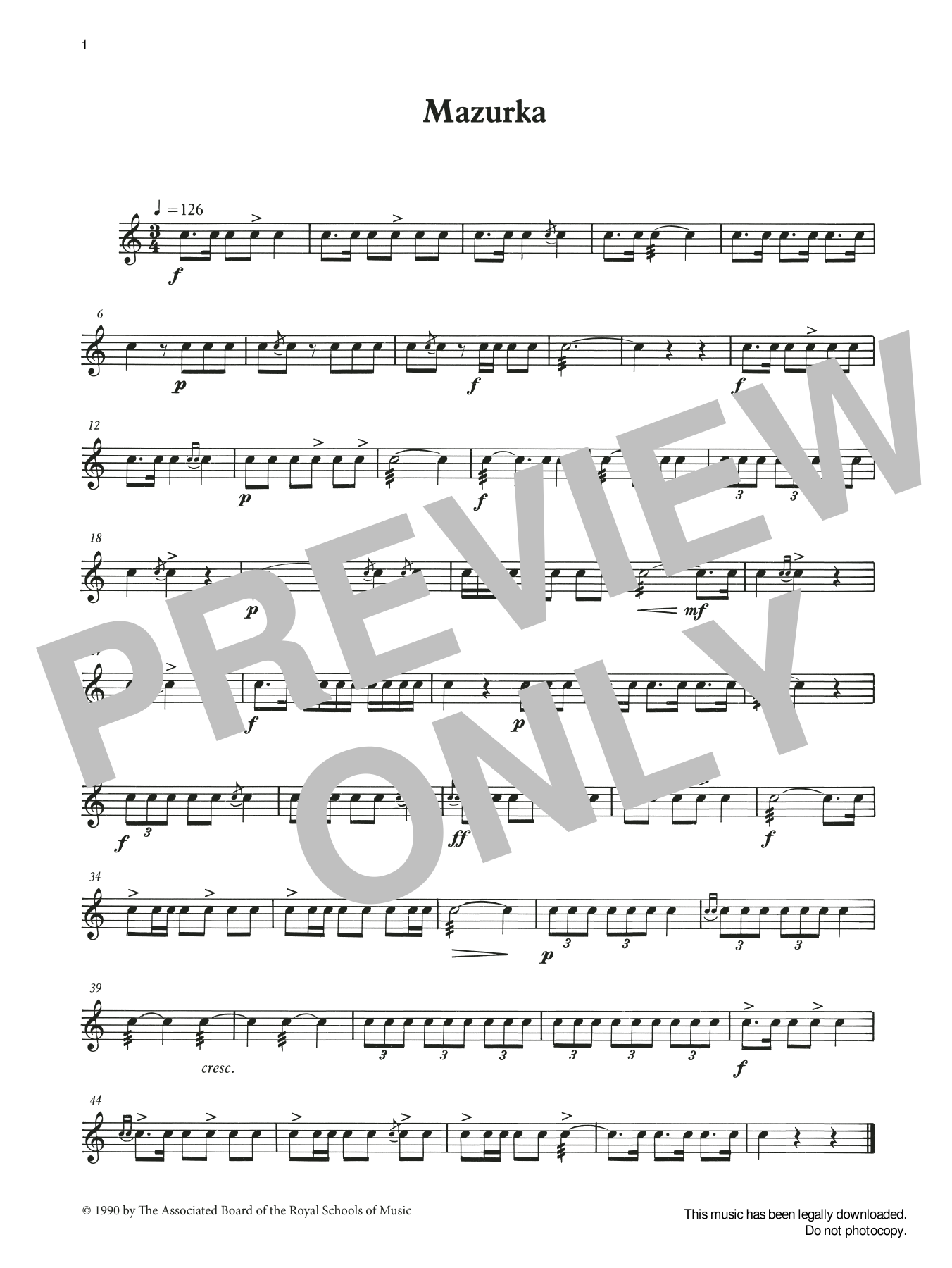 Learn to play Ian Wright and Kevin Hathaway Mazurka from Graded Music for Snare Drum, Book II sheet music for Percussion Solo in minutes. Price: 4.4900$ Ian Wright and Kevin Hathaway Mazurka from Graded Music for Snare Drum, Book II sheet music notes and chords arranged for Percussion Solo