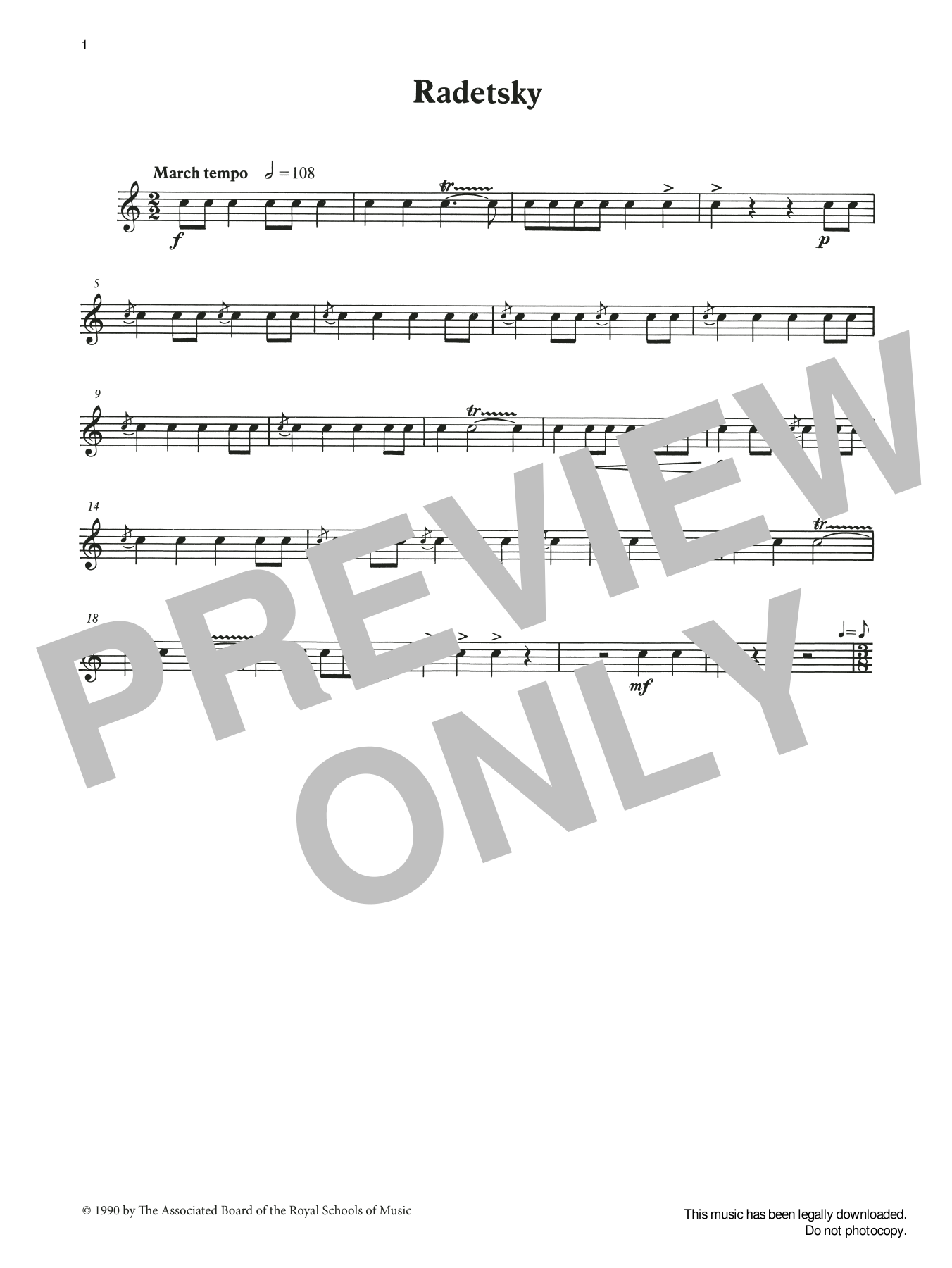Learn to play Ian Wright and Kevin Hathaway Radetsky from Graded Music for Snare Drum, Book III sheet music for Percussion Solo in minutes. Price: 4.4900$ Ian Wright and Kevin Hathaway Radetsky from Graded Music for Snare Drum, Book III sheet music notes and chords arranged for Percussion Solo