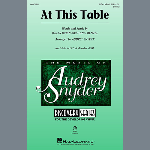 Idina Menzel At This Table (arr. Audrey Snyder) Profile Image