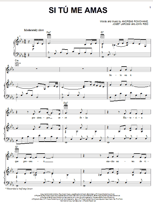 Il Divo Si Tu Me Amas sheet music notes and chords. Download Printable PDF.