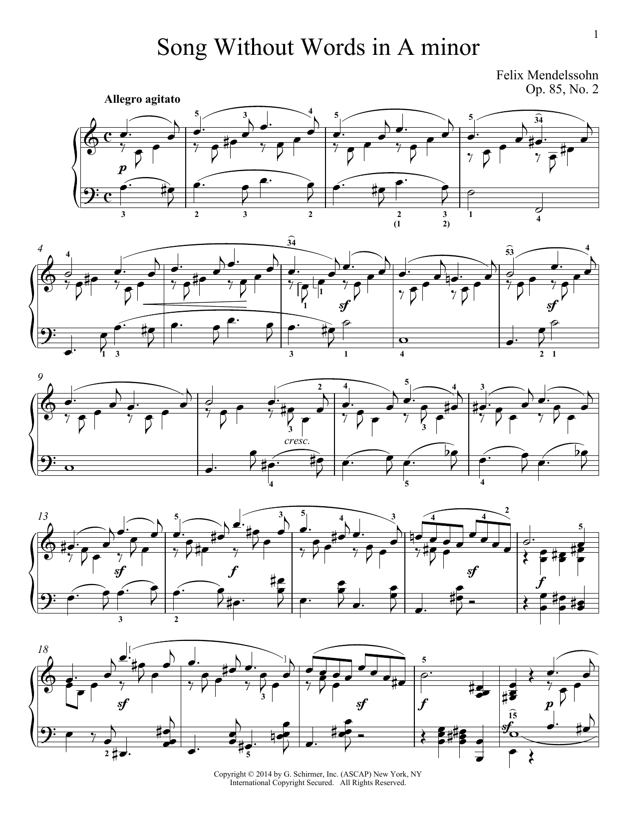Learn to play Immanuela Gruenberg Song Without Words In A Minor, Op. 85, No. 2 sheet music for Piano Solo in minutes. Immanuela Gruenberg Song Without Words In A Minor, Op. 85, No. 2 sheet music notes and chords. Download Printable PDF.
