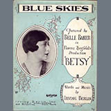 Download or print Irving Berlin Blue Skies Sheet Music Printable PDF 1-page score for Jazz / arranged Real Book – Melody, Lyrics & Chords SKU: 60889