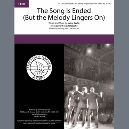 Irving Berlin Download Printable PDF Score Easily Download Irving Berlin Printable PDF piano music notes, guitar tabs for TTBB Choir. Transpose or transcribe this score in no time - Learn how to play song progression.