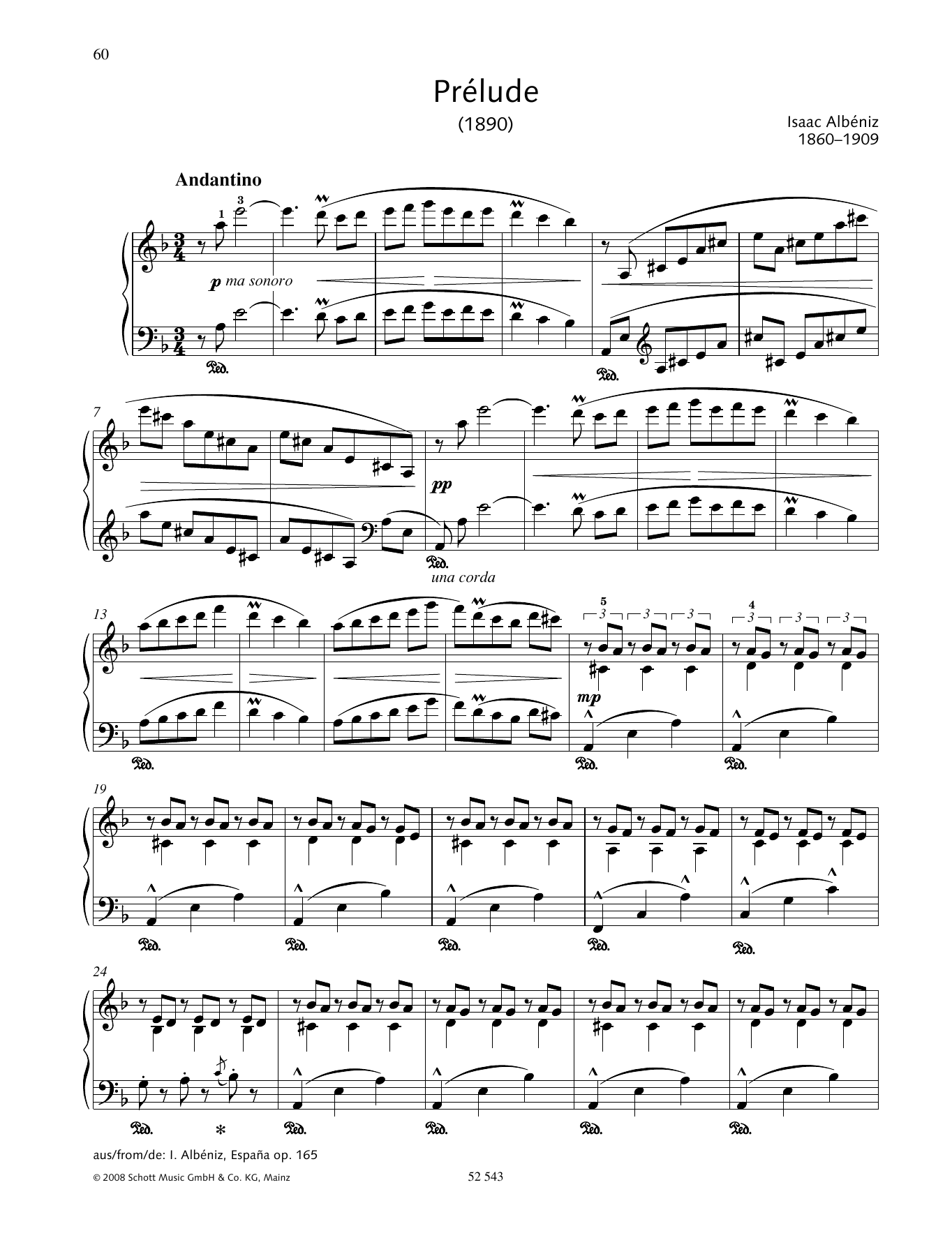 Learn to play Isaac Albéniz Prélude sheet music for Piano Solo in minutes. Price: 6.9900$ Isaac Albéniz Prélude sheet music notes and chords arranged for Piano Solo