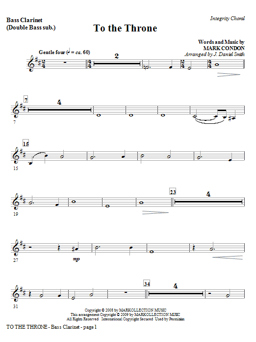 Learn to play J. Daniel Smith To The Throne - Bassoon (Cello sub.) sheet music for Choir Instrumental Pak in minutes. Price: 8.9900$ J. Daniel Smith To The Throne - Bassoon (Cello sub.) sheet music notes and chords arranged for Choir Instrumental Pak