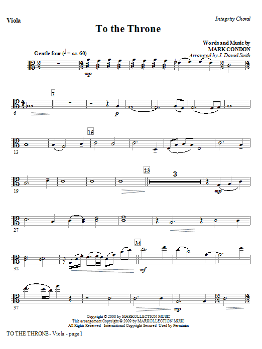 Learn to play J. Daniel Smith To The Throne - Cello sheet music for Choir Instrumental Pak in minutes. Price: 8.9900$ J. Daniel Smith To The Throne - Cello sheet music notes and chords arranged for Choir Instrumental Pak