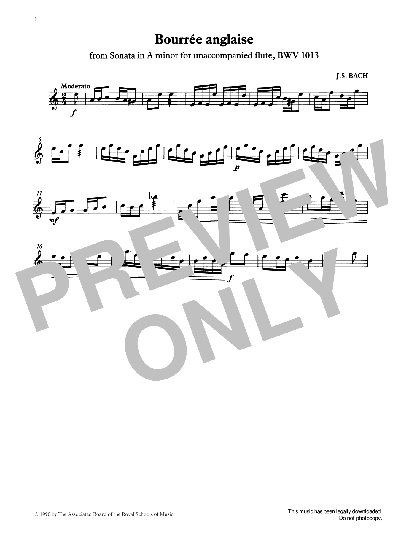 Learn to play J. S. Bach Bourrée anglaise from Graded Music for Tuned Percussion, Book IV sheet music for Percussion Solo in minutes. Price: 4.4900$ J. S. Bach Bourrée anglaise from Graded Music for Tuned Percussion, Book IV sheet music notes and chords arranged for Percussion Solo