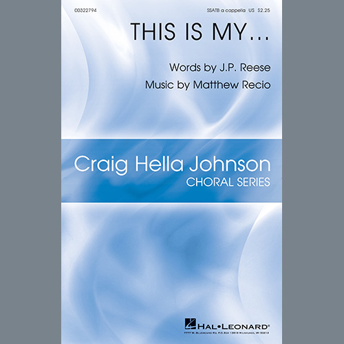 J.P. Reese and Matthew Recio Download Printable PDF Score Easily Download J.P. Reese and Matthew Recio Printable PDF piano music notes, guitar tabs for SATB Choir. Transpose or transcribe this score in no time - Learn how to play song progression.