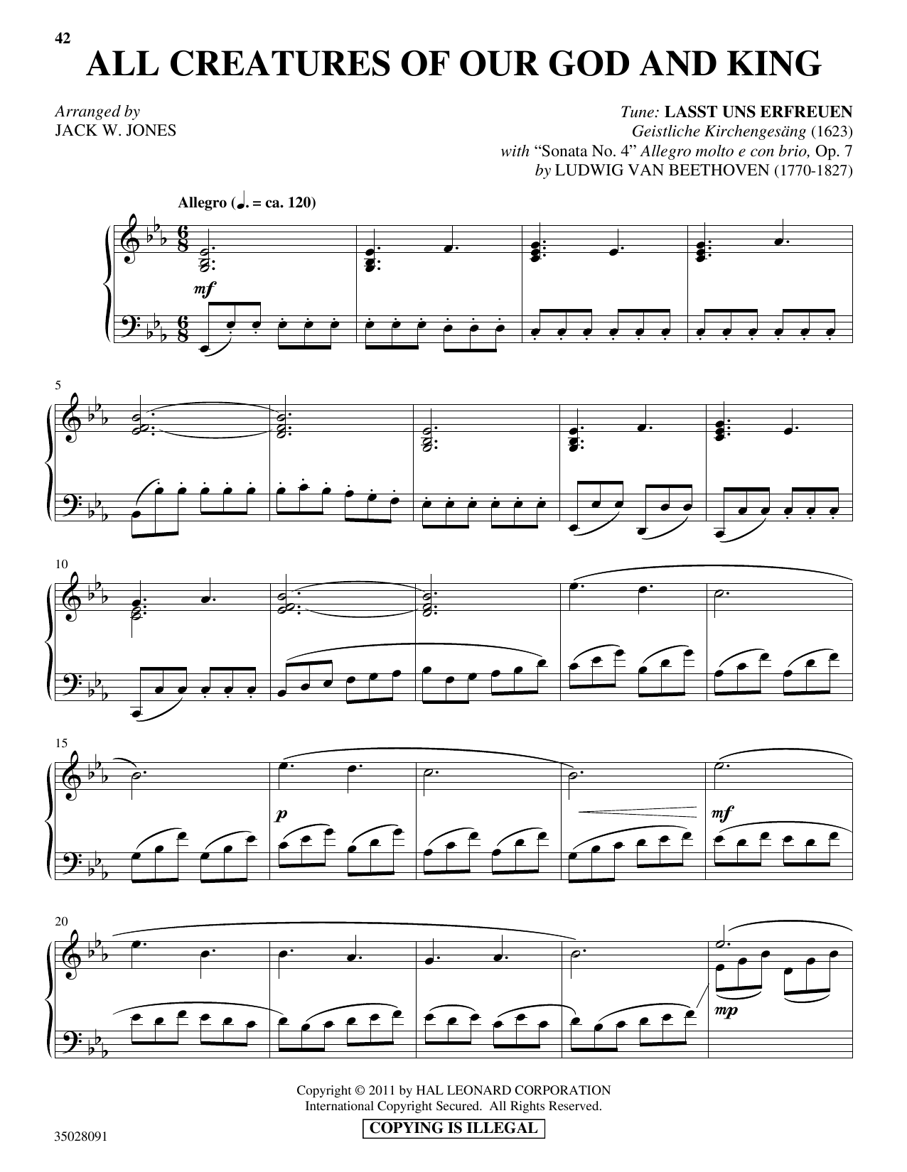 Learn to play Jack W. Jones All Creatures Of Our God And King (with Jack W. Jones All Creatures Of Our God And King (with