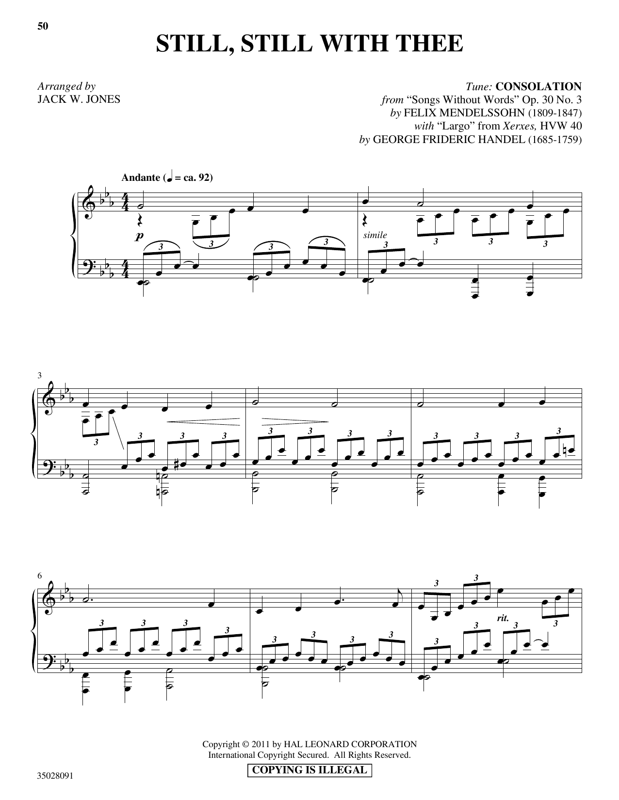 Learn to play Jack W. Jones Still, Still With Thee (with Jack W. Jones Still, Still With Thee (with