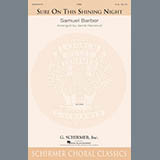 Download or print Jacob Narverud Sure On This Shining Night Sheet Music Printable PDF 5-page score for Festival / arranged TBB Choir SKU: 186531