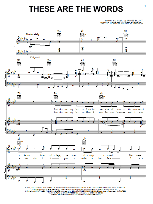 James Blunt These Are The Words Sheet Music Pdf Notes Chords Pop Score Piano Vocal Guitar Right Hand Melody Download Printable Sku James Blunt These Are The Words Sheet Music Pdf Notes Chords Pop Score Piano Vocal Guitar Right Hand Melody Download Printable Sku