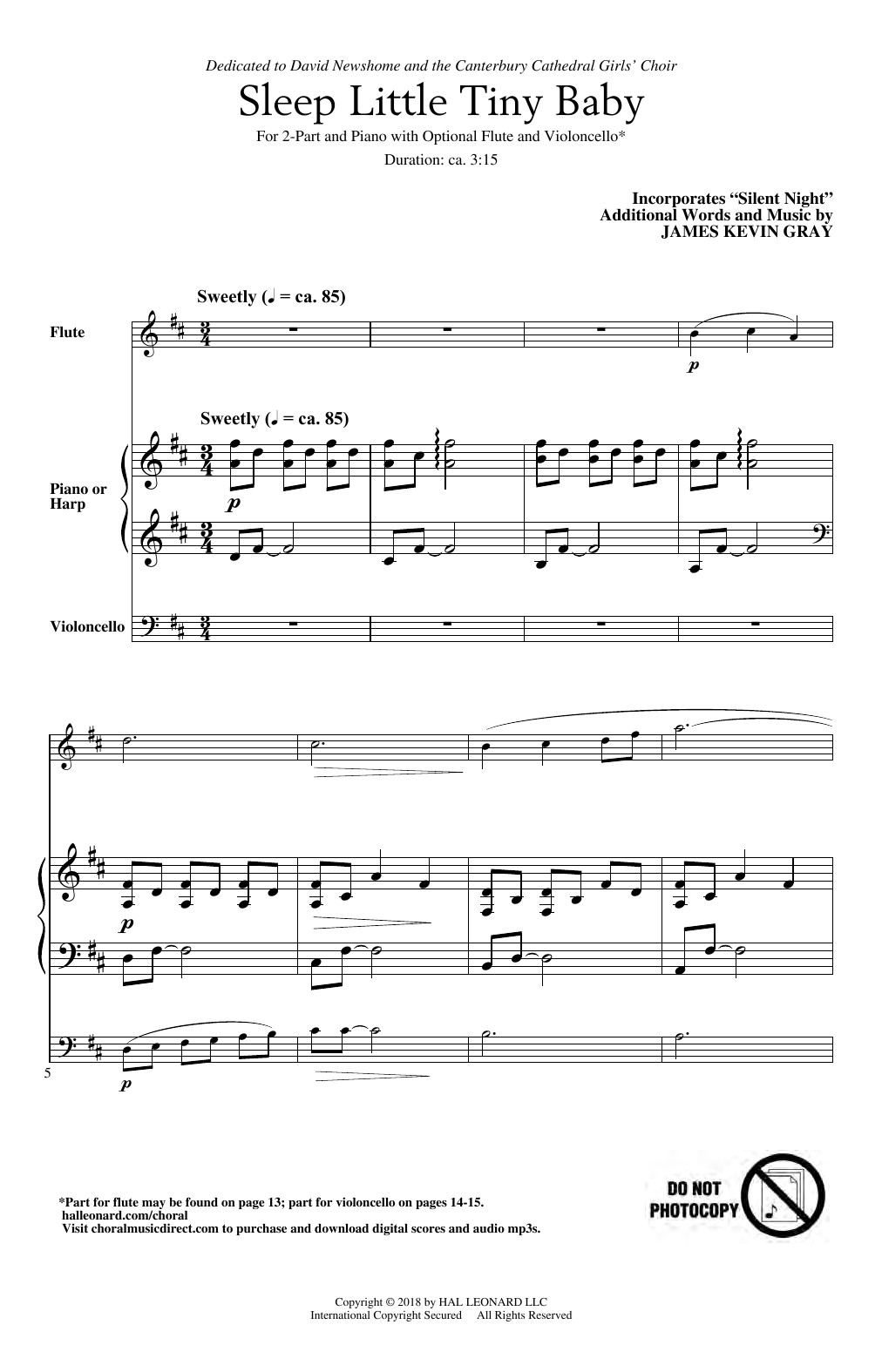 Learn to play James Kevin Gray Sleep Little Tiny Baby sheet music for 2-Part Choir in minutes. Price: 3.9900$ James Kevin Gray Sleep Little Tiny Baby sheet music notes and chords arranged for 2-Part Choir