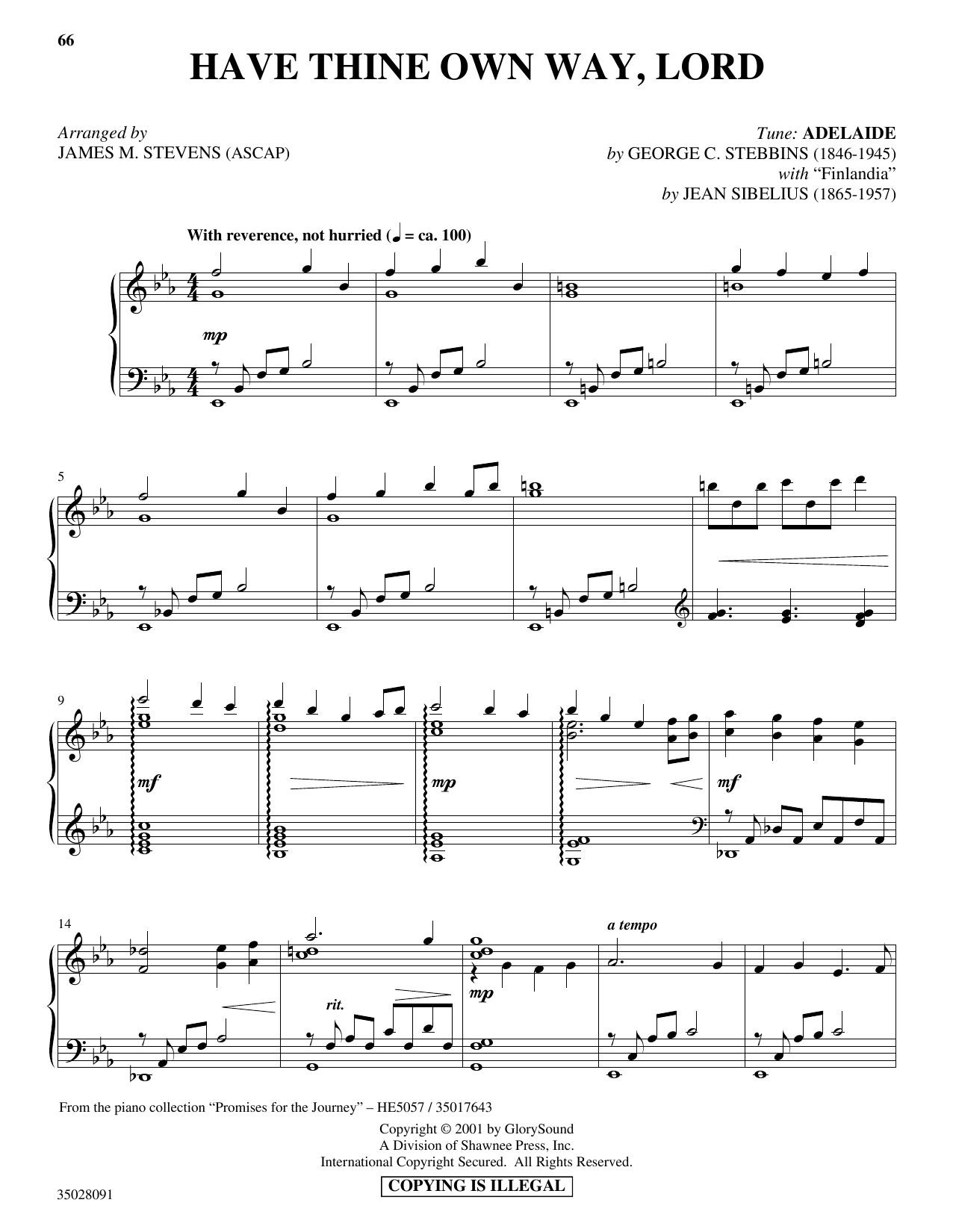 Learn to play James M. Stevens Have Thine Own Way, Lord (with James M. Stevens Have Thine Own Way, Lord (with