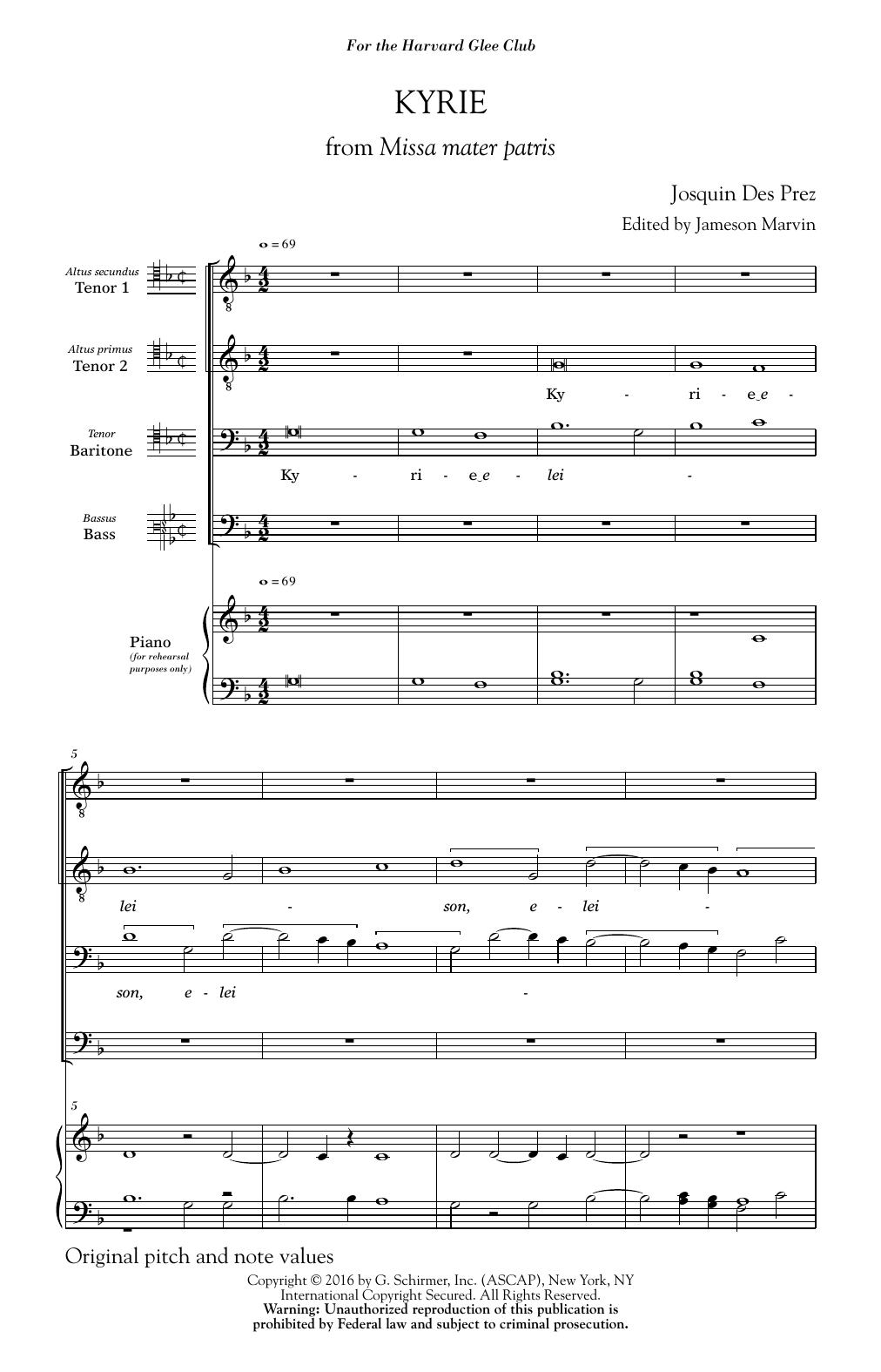 Jameson Marvin Kyrie sheet music notes and chords. Download Printable PDF.