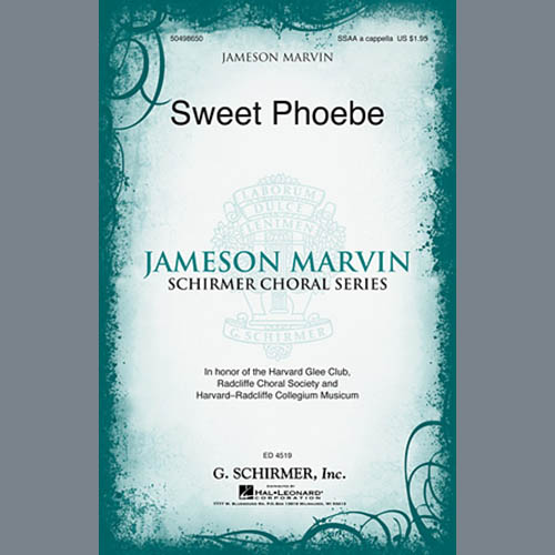 Sweet Phoebe (arr. Jameson Marvin) cover image