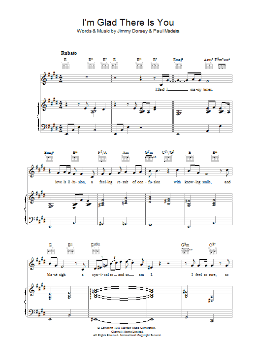 Learn to play Jamie Cullum I'm Glad There Is You (In This World Of Ordinary People) sheet music for Piano, Vocal & Guitar in minutes. Jamie Cullum I'm Glad There Is You (In This World Of Ordinary People) sheet music notes and chords. Download Printable PDF.