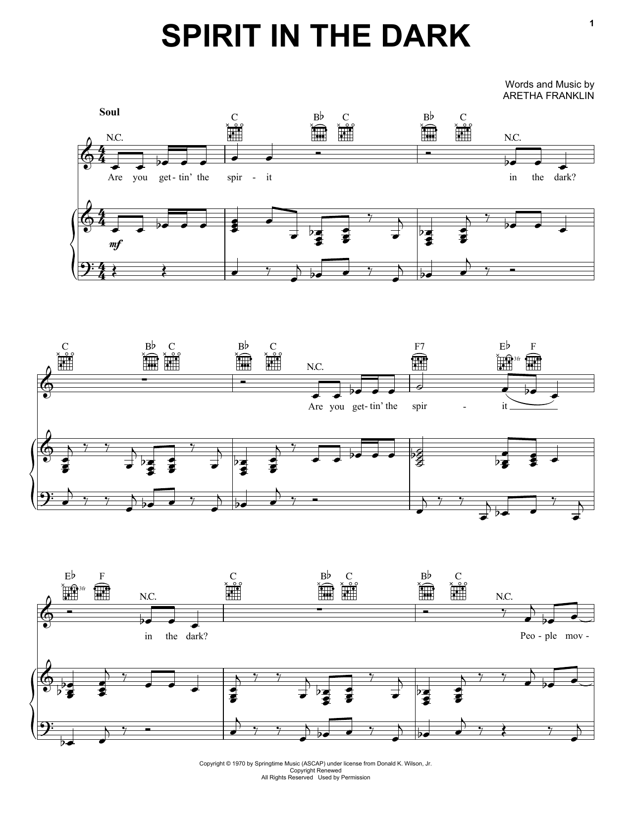 Learn to play Janis Joplin Spirit In The Dark (from the musical A Night With Janis Joplin) sheet music for Piano, Vocal & Guitar Chords (Right-Hand Melody) in minutes. Price: 6.9900$ Janis Joplin Spirit In The Dark (from the musical A Night With Janis Joplin) sheet music notes and chords arranged for Piano, Vocal & Guitar Chords (Right-Hand Melody)