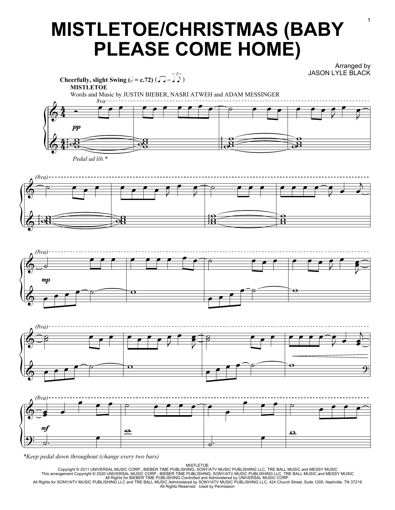 Learn to play Jason Lyle Black Mistletoe/Christmas (Baby Please Come Home) sheet music for Piano Solo in minutes. Price: 7.8900$ Jason Lyle Black Mistletoe/Christmas (Baby Please Come Home) sheet music notes and chords arranged for Piano Solo