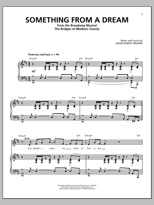 Jason Robert Brown Something From A Dream From The Bridges Of