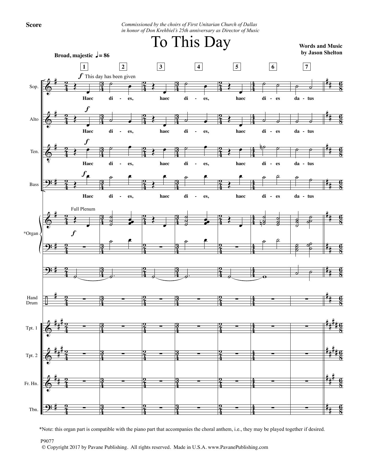 Learn to play Jason Shelton To This Day - Score sheet music for Choir Instrumental Pak in minutes. Price: 11.9700$ Jason Shelton To This Day - Score sheet music notes and chords arranged for Choir Instrumental Pak