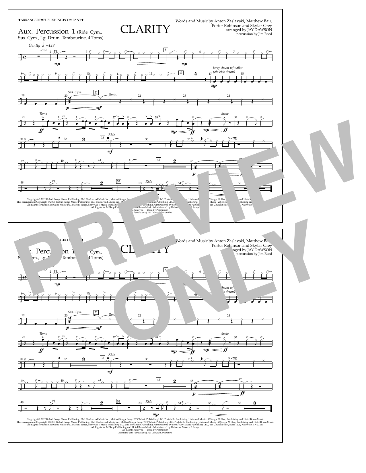 Learn to play Jay Dawson Clarity - Aux. Perc. 1 sheet music for Marching Band in minutes. Price: 7.8900$ Jay Dawson Clarity - Aux. Perc. 1 sheet music notes and chords arranged for Marching Band