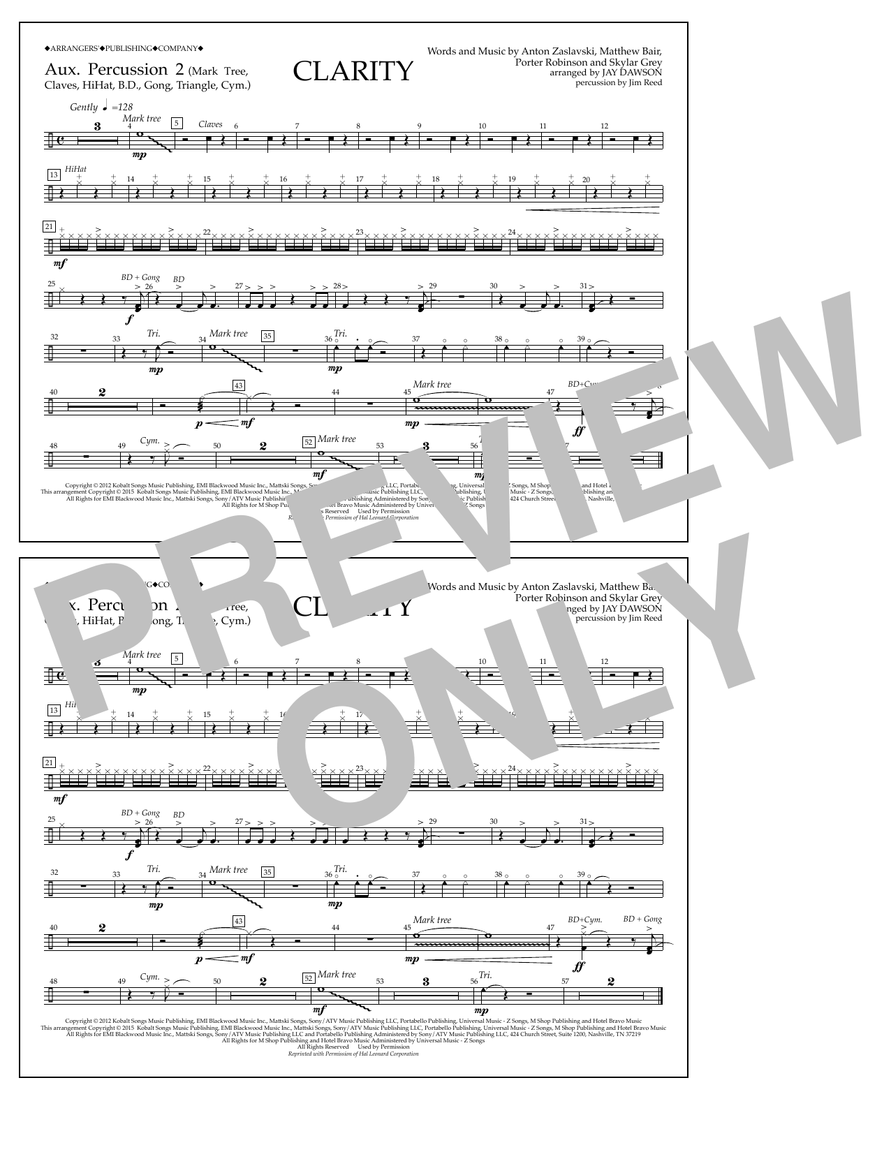 Learn to play Jay Dawson Clarity - Aux. Perc. 2 sheet music for Marching Band in minutes. Price: 7.8900$ Jay Dawson Clarity - Aux. Perc. 2 sheet music notes and chords arranged for Marching Band