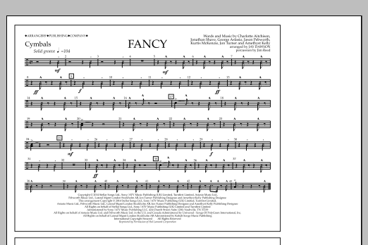 Jay Dawson Fancy - Cymbals sheet music notes and chords. Download Printable PDF.