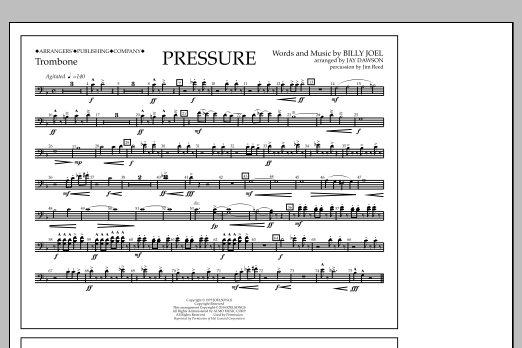 Jay Dawson Pressure - Trombone sheet music notes and chords. Download Printable PDF.