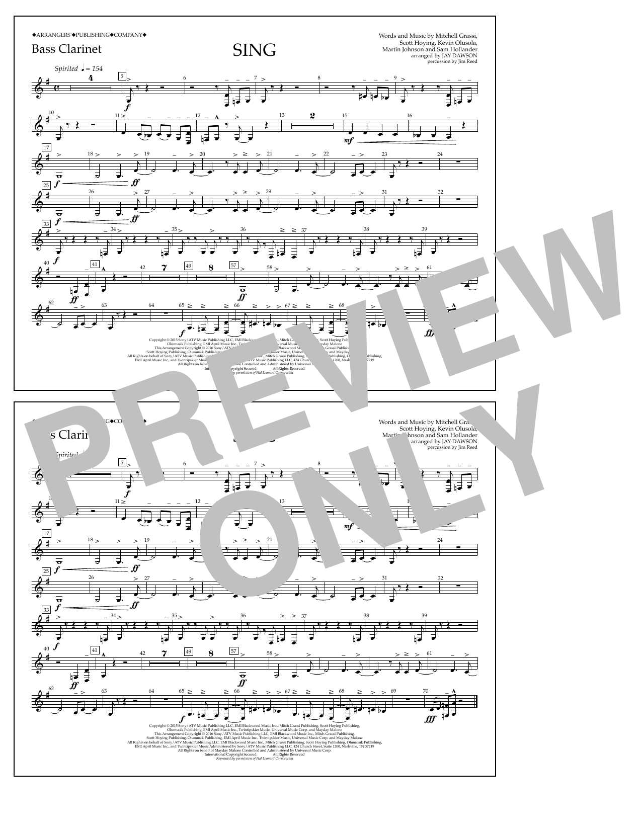 Learn to play Jay Dawson Sing - Bass Clarinet sheet music for Marching Band in minutes. Price: 7.8900$ Jay Dawson Sing - Bass Clarinet sheet music notes and chords arranged for Marching Band