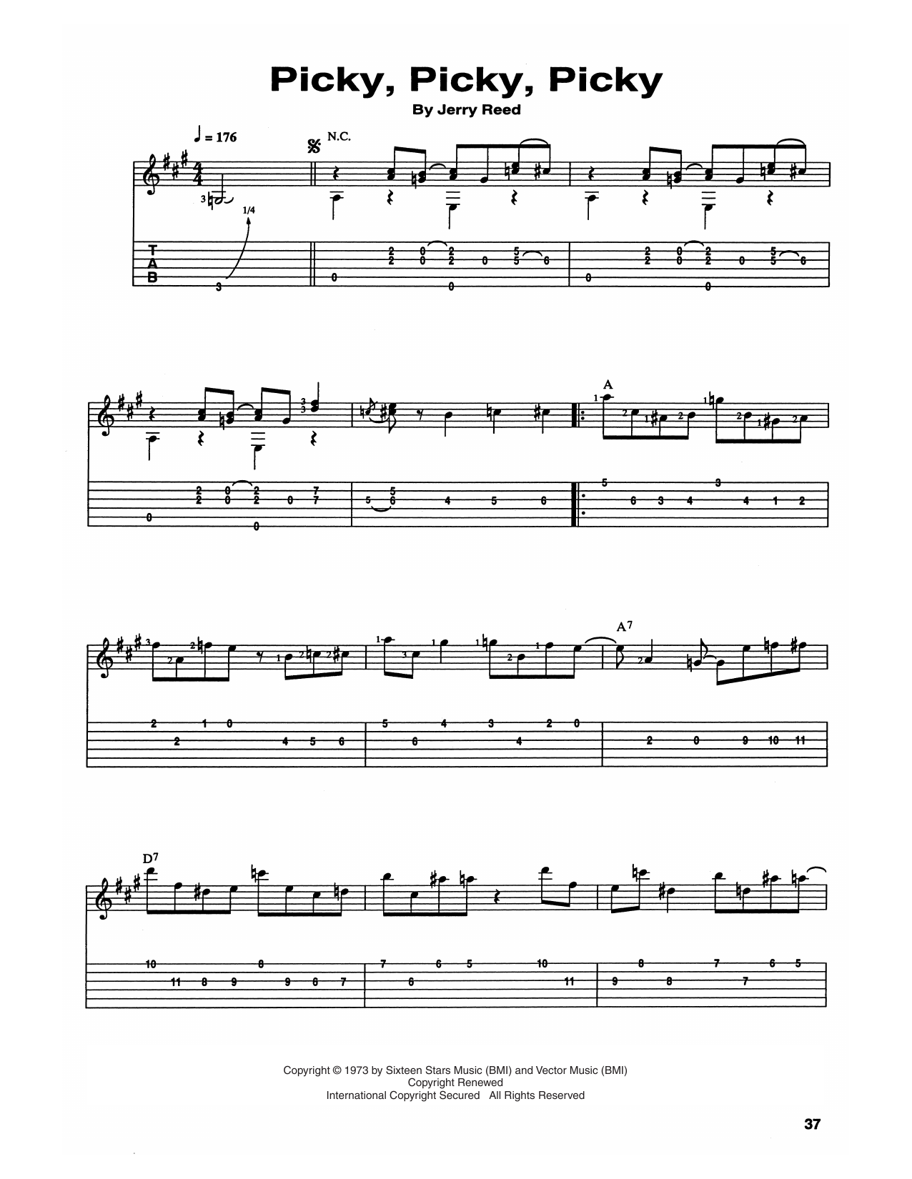 Jerry Reed Pickie, Pickie, Pickie sheet music notes and chords. Download Printable PDF.