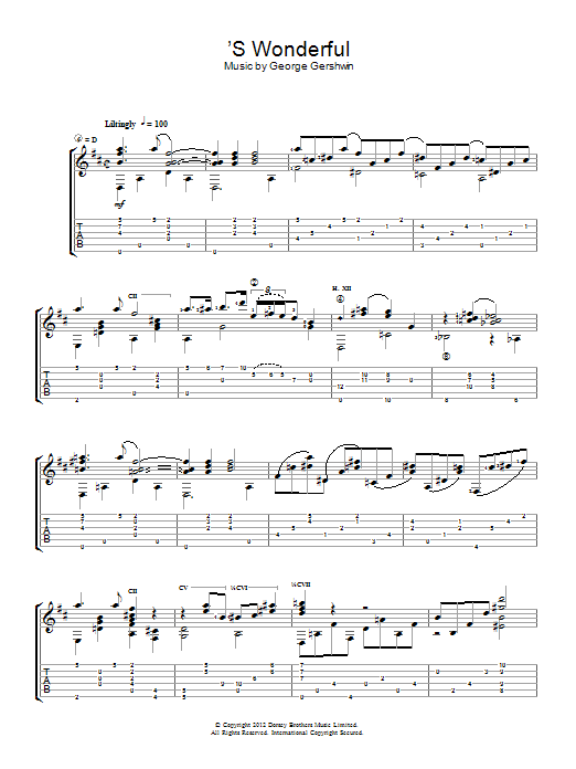 Learn to play Jerry Willard 'S Wonderful sheet music for Solo Guitar in minutes. Jerry Willard 'S Wonderful sheet music notes and chords. Download Printable PDF.